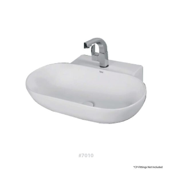 P4® CERAMIC Counter Top Wash Basin Oval #7010
